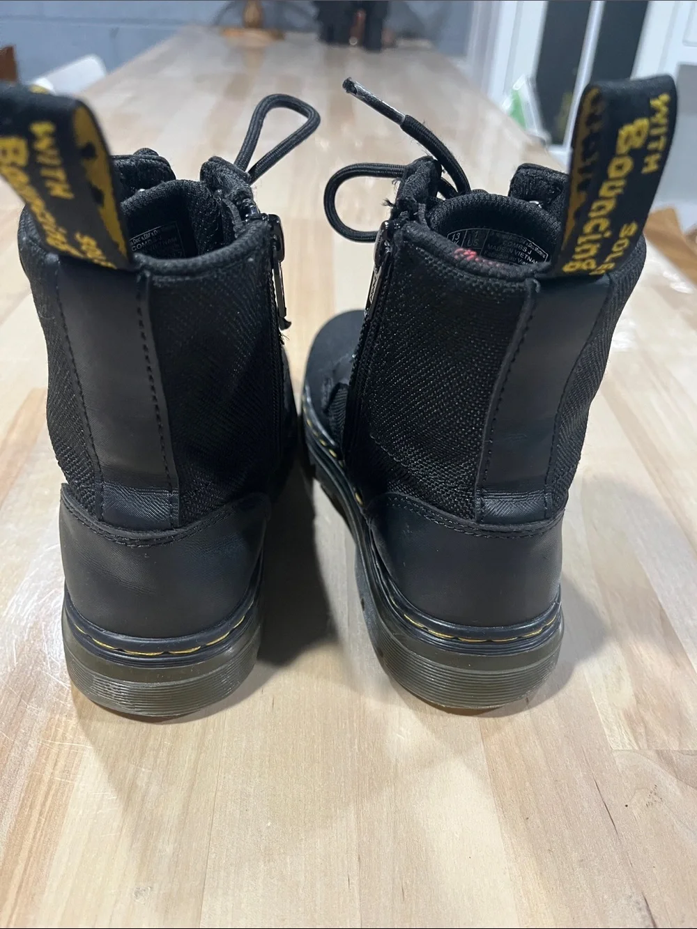 Dr. Martens boots combs j Textile Lace-Up Combat Boots docs DM’s Doc Martens